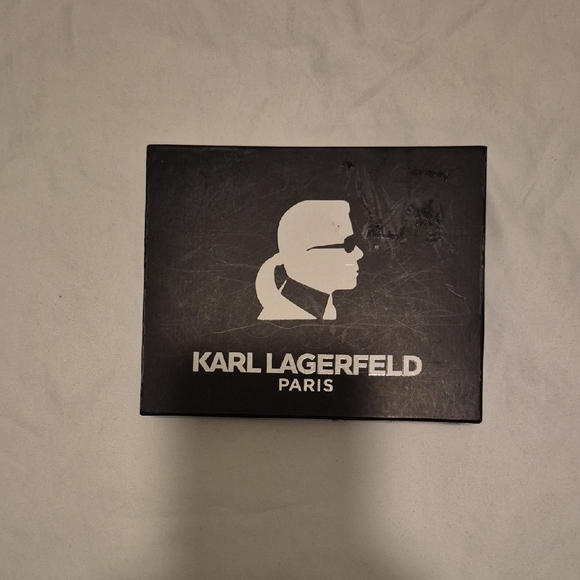 Karl Lagerfeld Black Key & Card Holder Minimalist Design - Picture 5 of 6